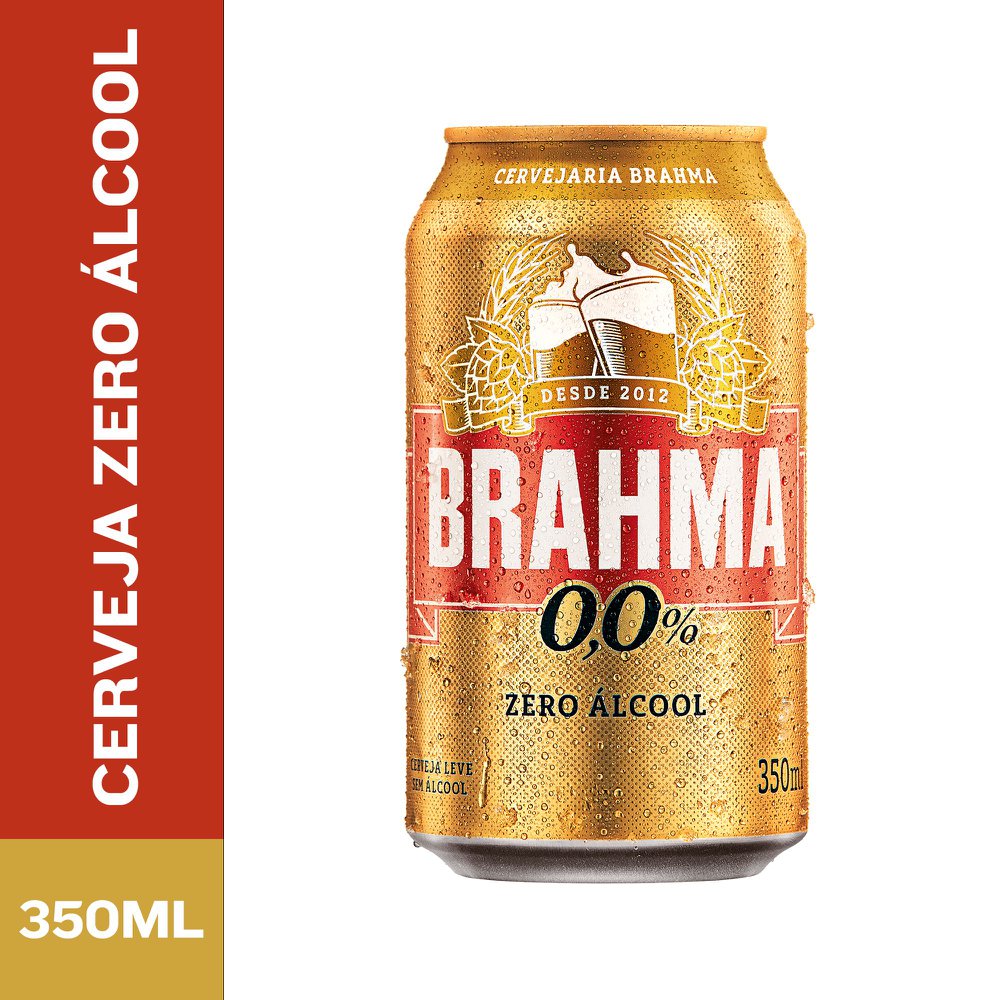Cerveja Brahma Zero 350ml Lata