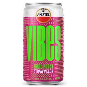 Bebida Mista Amstel Vibes Punch Strawmelon 269 ml Lata