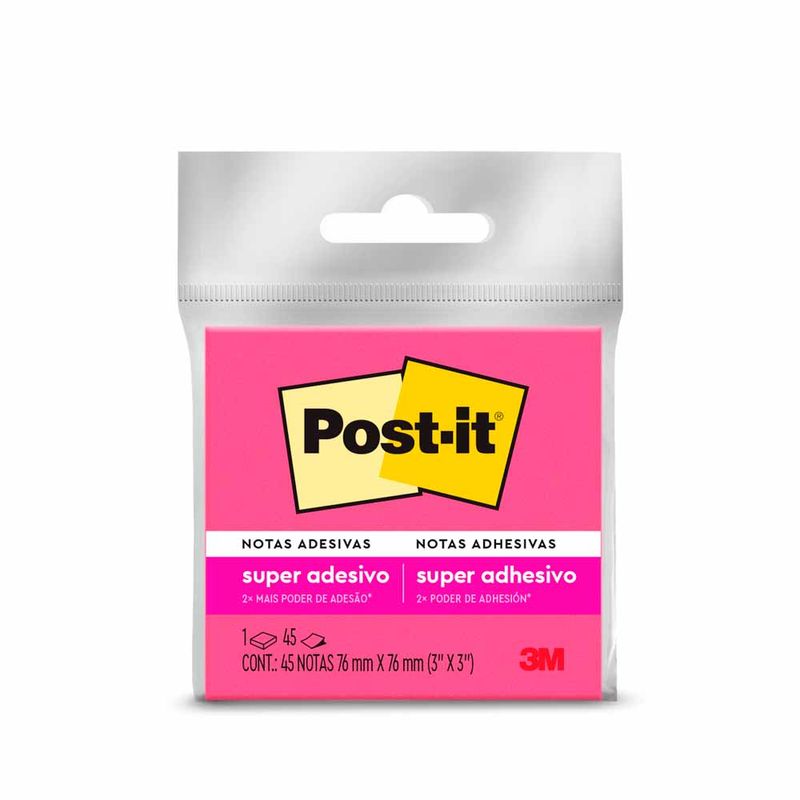 BLOCO-ADES-POST-IT-76X76MM-45F-ROSA