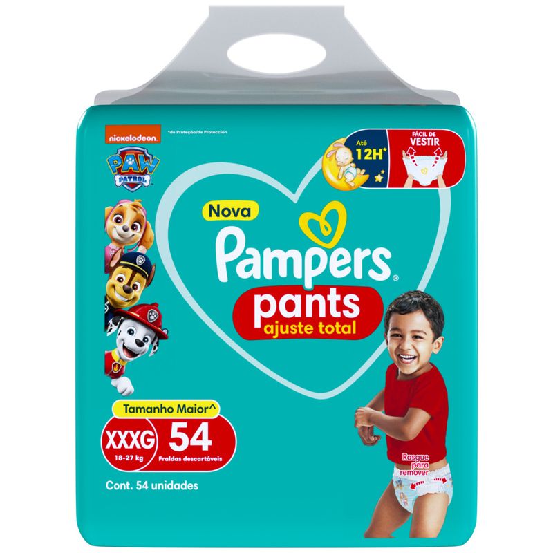 FRALDA-PAMPERS-PANTS-AJUST-TOT-C-54-XXXG