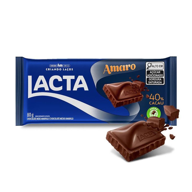 CHOC-LACTA-80G-TAB-AMARO-40--CACAU