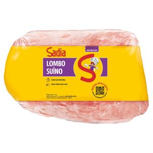 Lombo Suíno Congelado 1,600kg Sadia