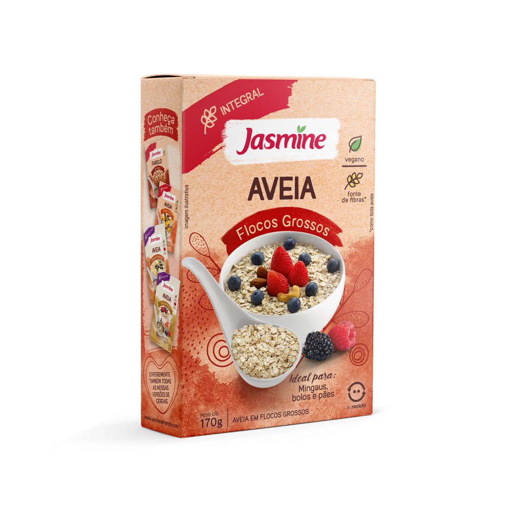 Aveia Jasmine Integral Flocos Grossos