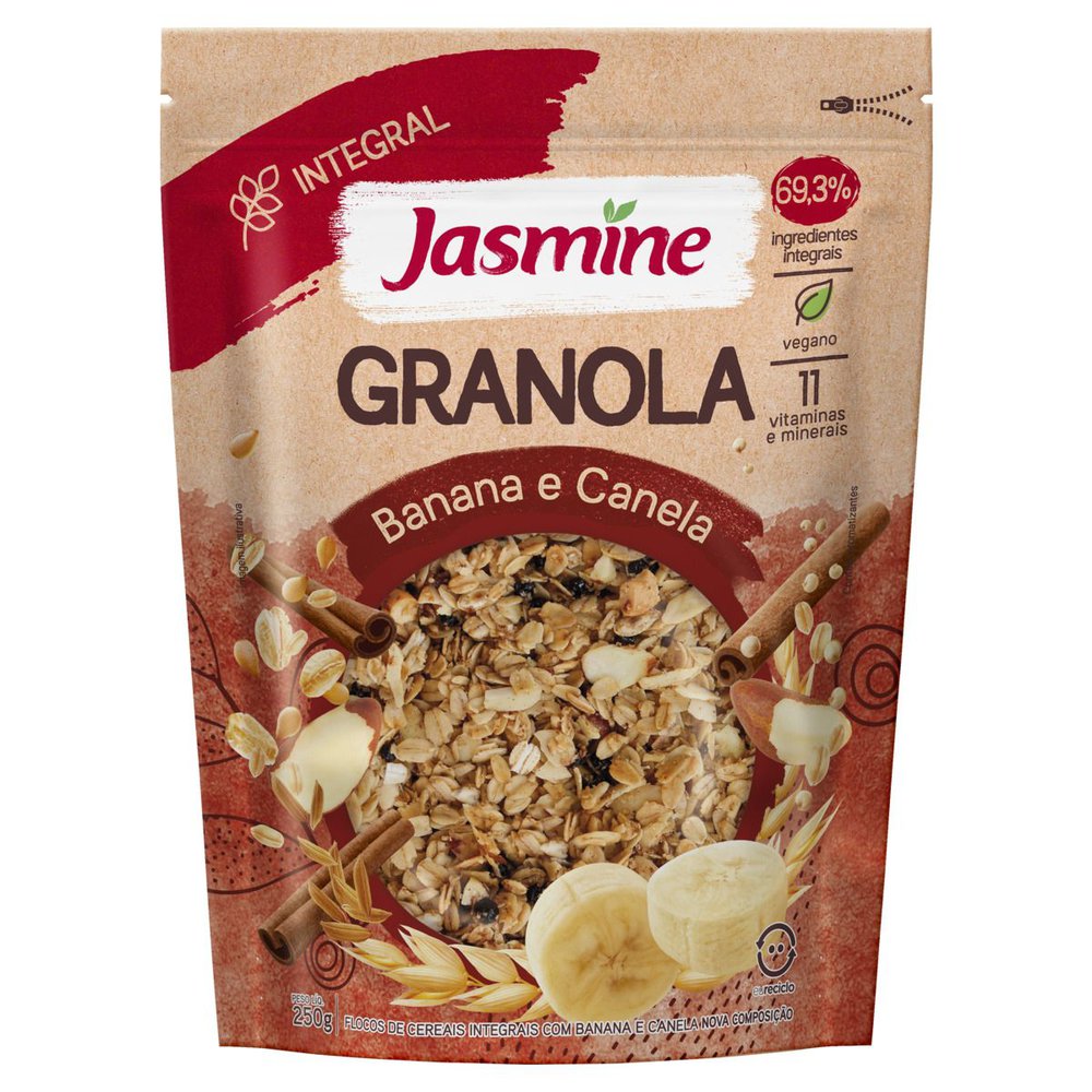 Granola Jasmine Integral Banana e Canela 250g