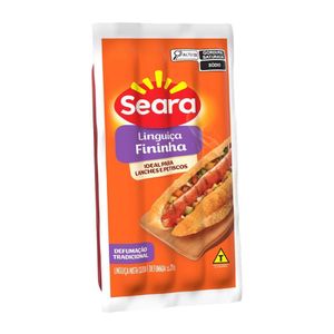 Linguiça fininha defumada Seara 215g