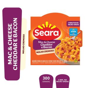 Mac&cheese cheddar e bacon Seara 300g