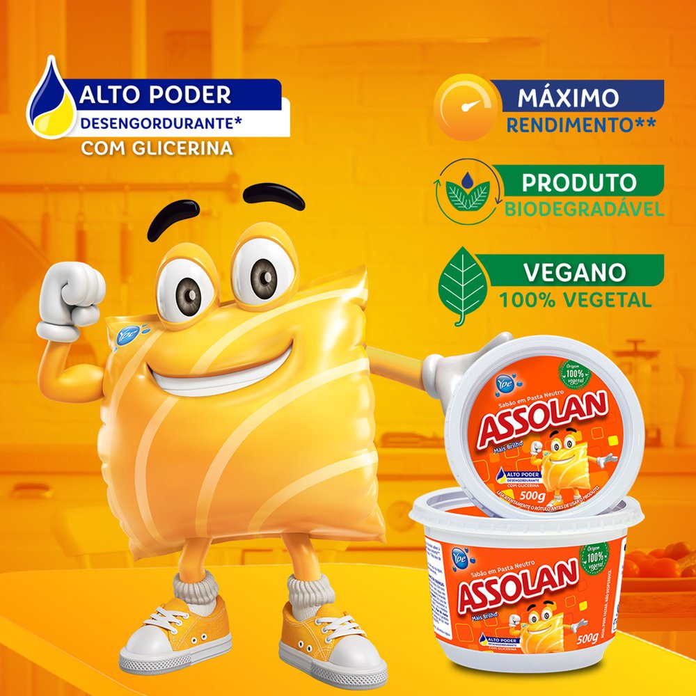 Sabão em pasta Assolahn 500g