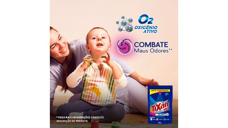 Tira Manchas em Gel Tixan Ypê Roupas Brancas e Coloridas Tira Manchas em Gel Tixan Ypê Roupas Brancas e Coloridas