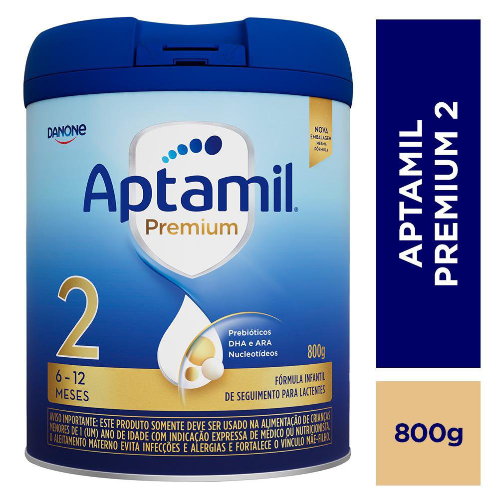 Fórmula Infantil Aptamil Premium 2 800g - 6-12 meses