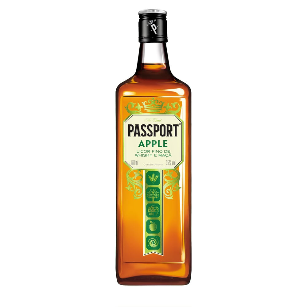 Whisky Passport Apple Maça 670ml Whisky Passport Apple Maça 670ml