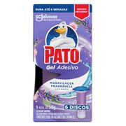 Gel Adesivo Sanitário Pato Com 6 Discos Refil Lavanda