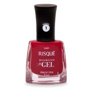 Esmalte Risque Diamond Gel Vermelho Cereja 9,5ml