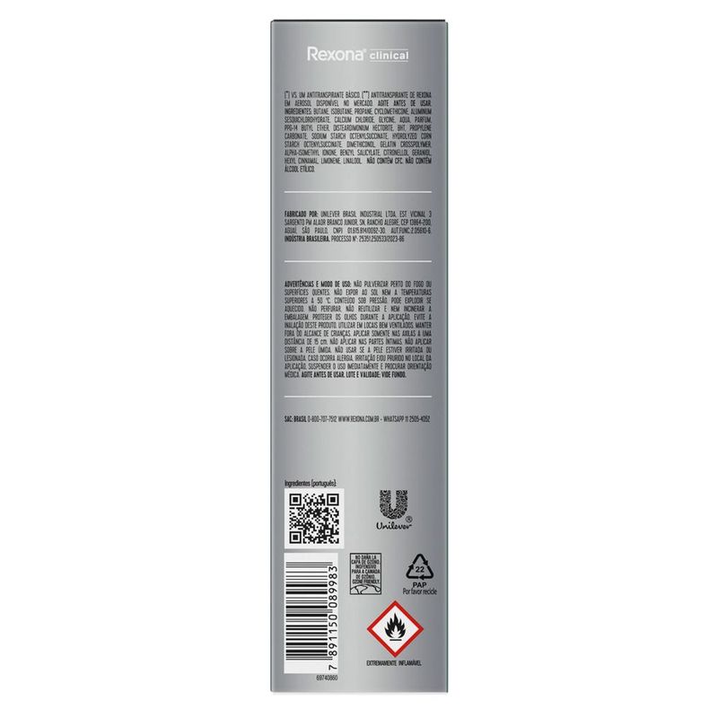DEO-AER-REXONA-150ML-MASC-CLINIC-INTENSE-FRESH