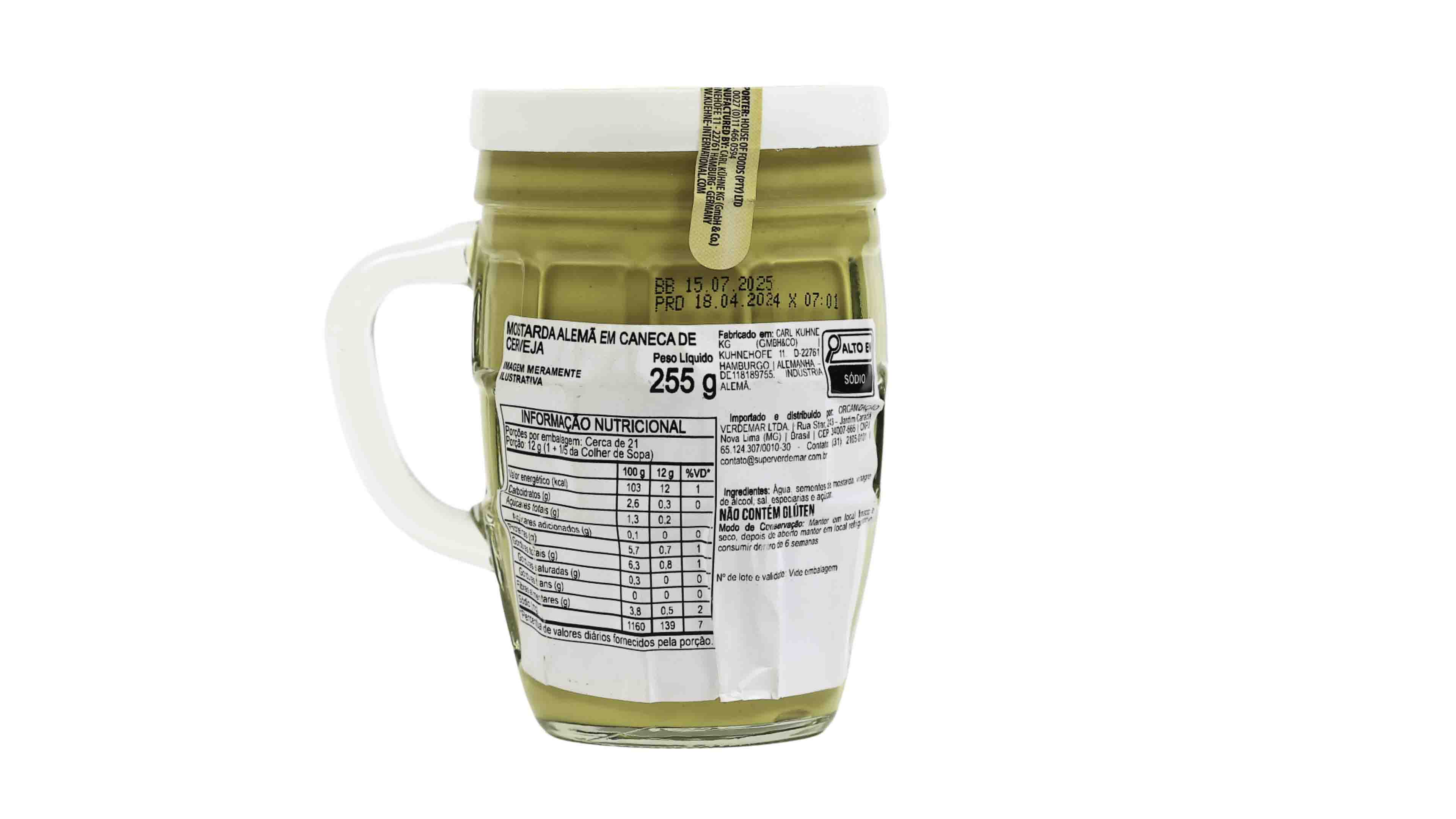 Mostarda Kuhne Beer Mug 255g