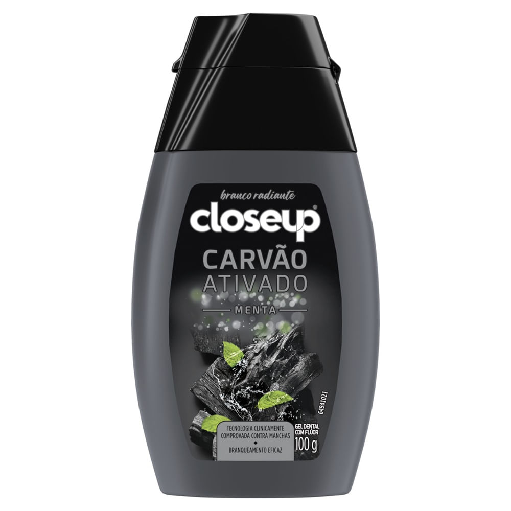 Gel Dental Close Up Carvão Ativado Menta 100g