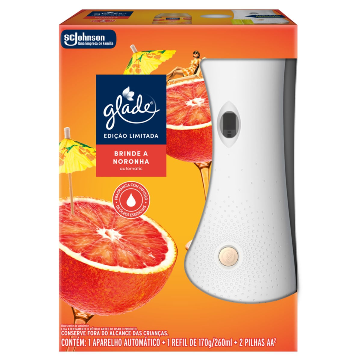 Odorizador Automático Glade Brinde Noronha 260ml
