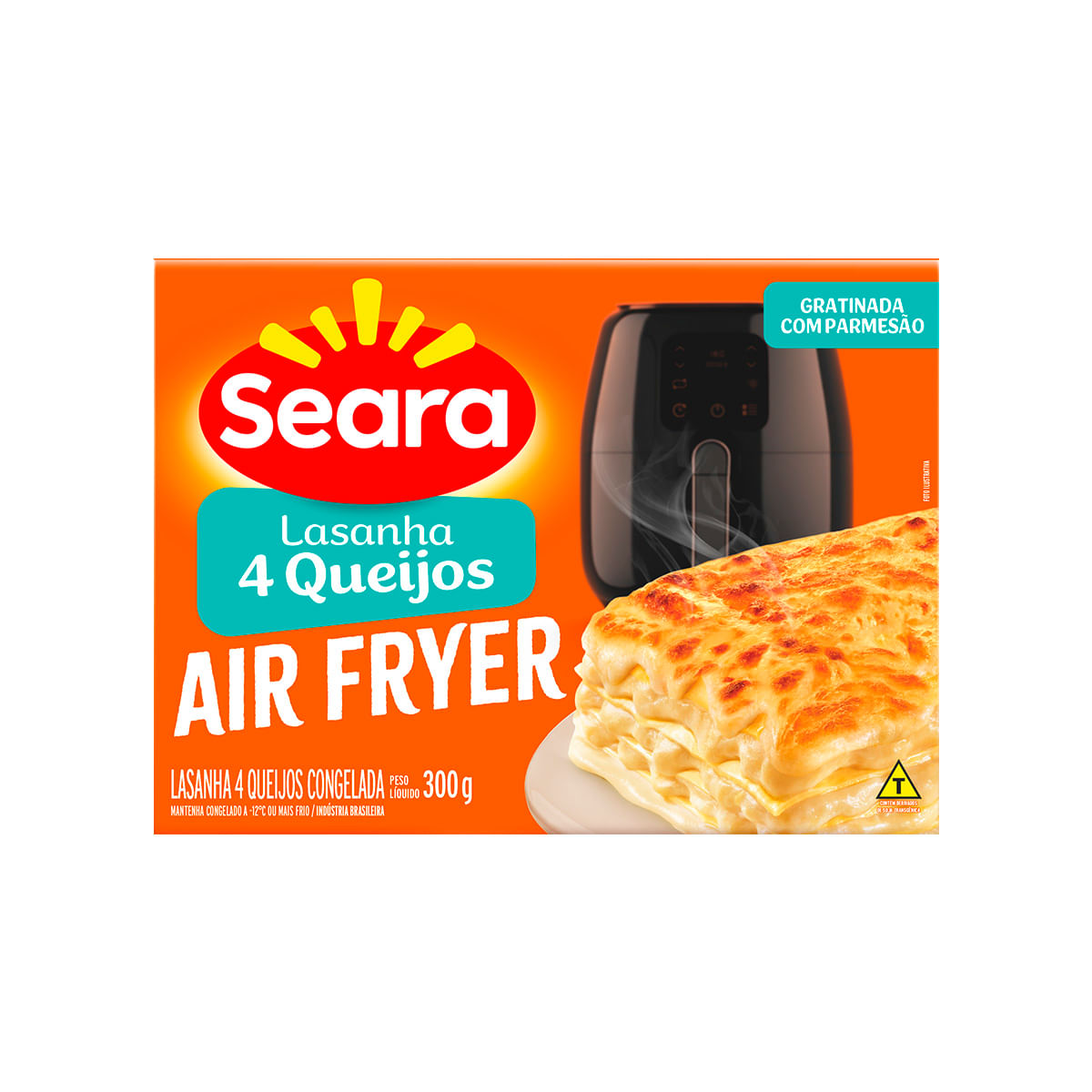 Lasanha Seara Air Fryer 4 Queijos 300g