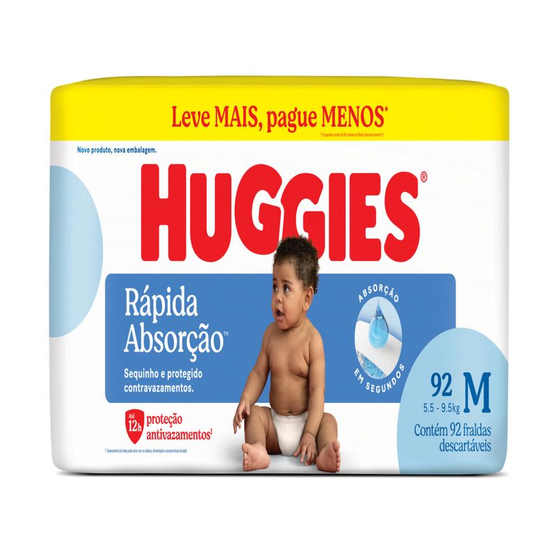 FRALDA-HUGGIES-TRIP-PROT-C-92-M