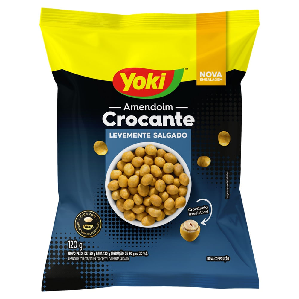 Amendoim Crocante Yoki Levemente Salgado 120g