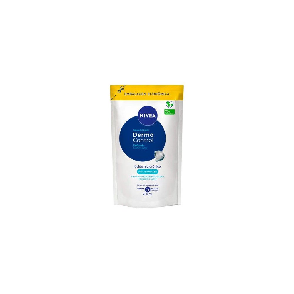 Sabonete Líquido Nivea Refil 200ml Derma Control