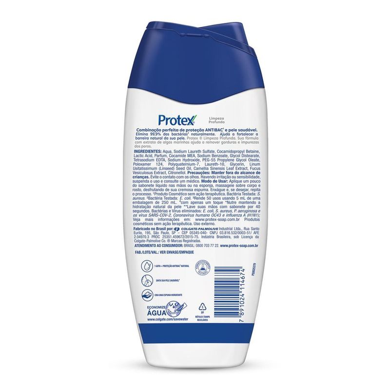 SABON-LIQ-A.BAC-PROTEX-250ML-LIMP-PROFUNDA