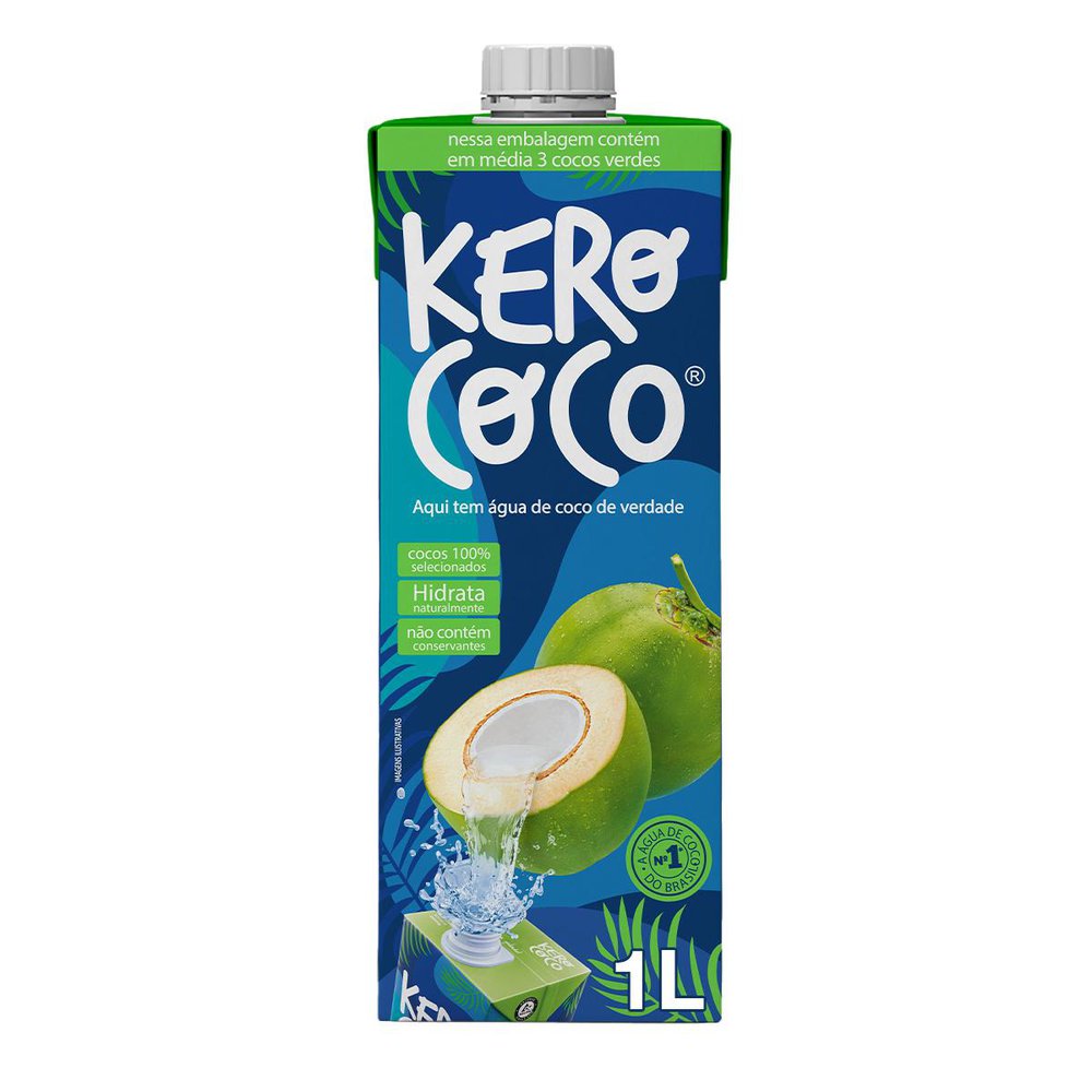 Água De Coco Caixa 1L Kero Coco