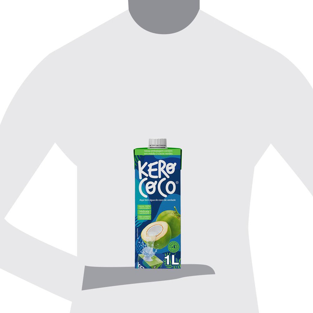 Água De Coco Caixa 1L Kero Coco