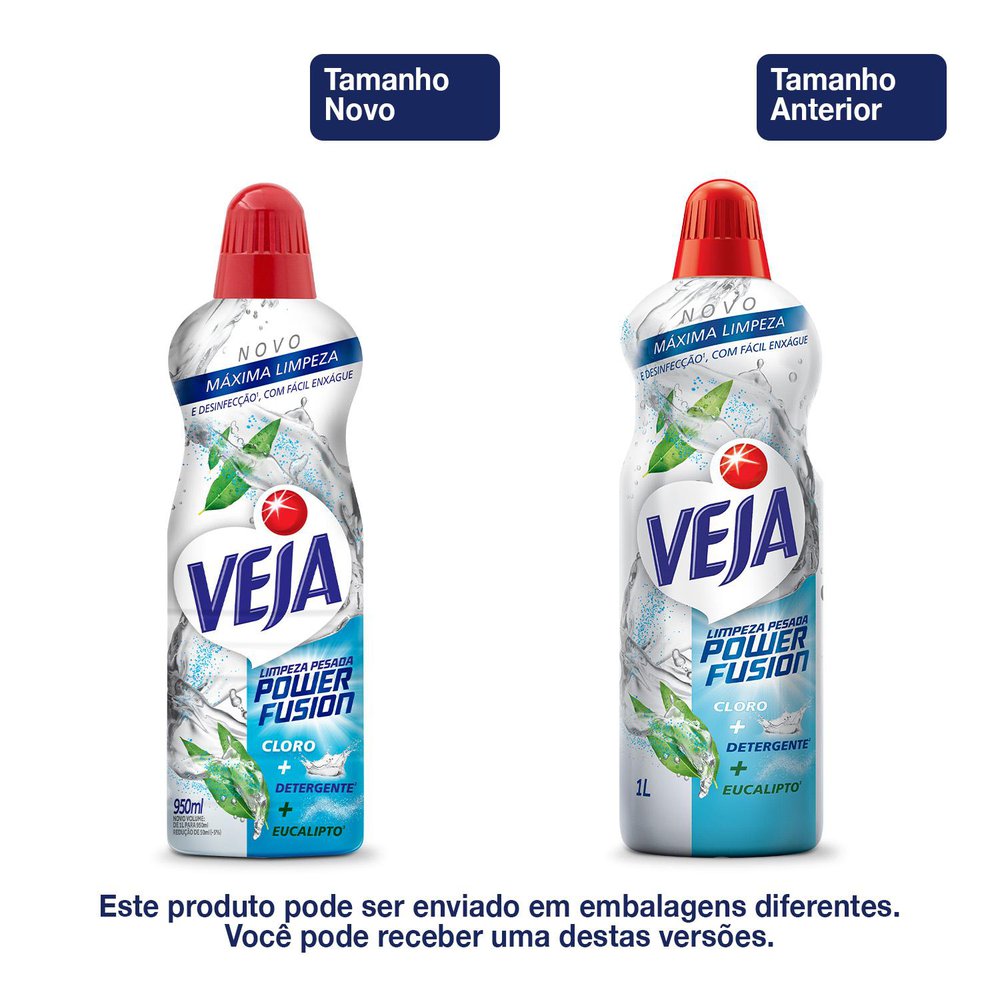 Limpador Limpeza Pesada Veja Power Fusion Cloro 950ml