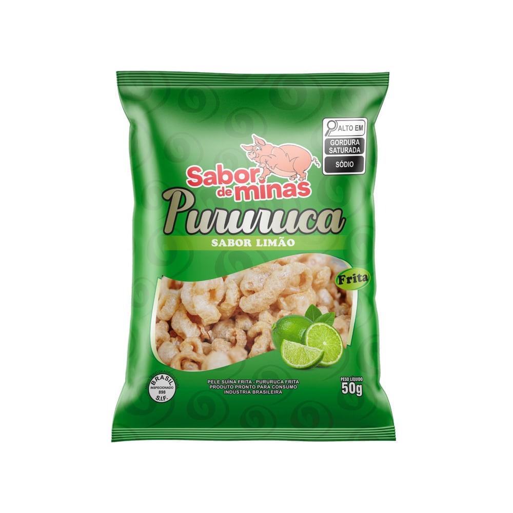 Torresmo Sabor De Minas Limão 50g