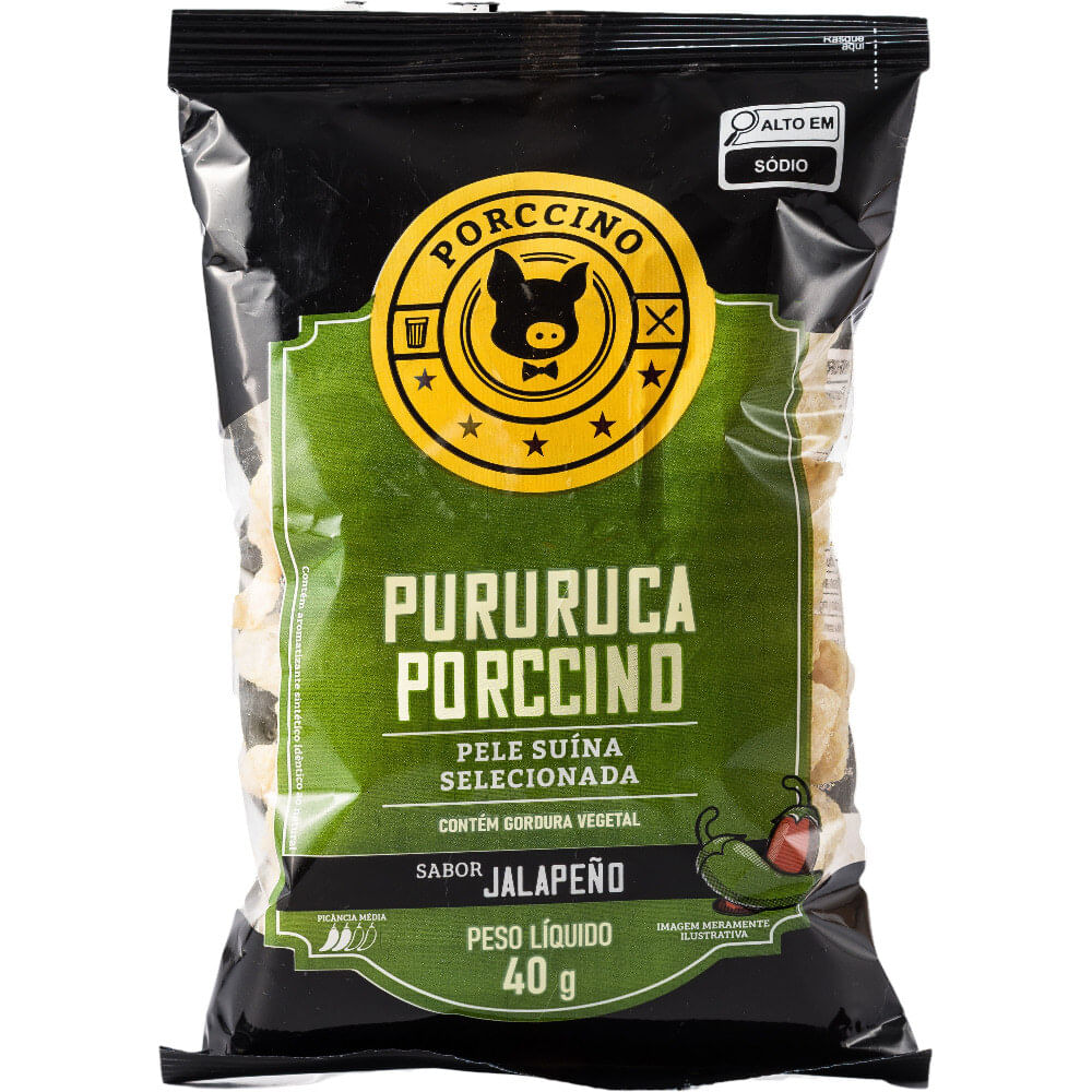 Pururuca Porccino Pouch 40g Jalapeño