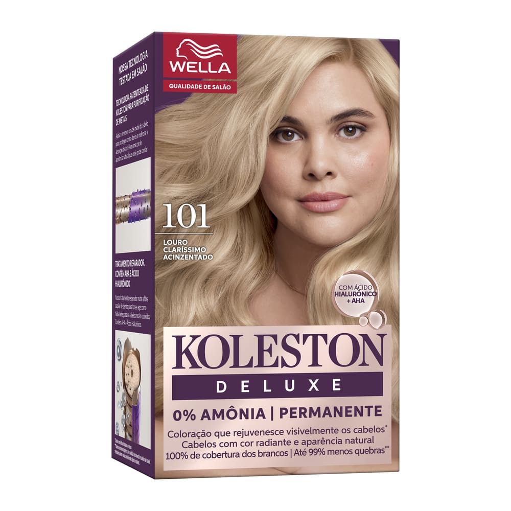 Tintura Koleston Deluxe Louro Classimo Acinzentado 101