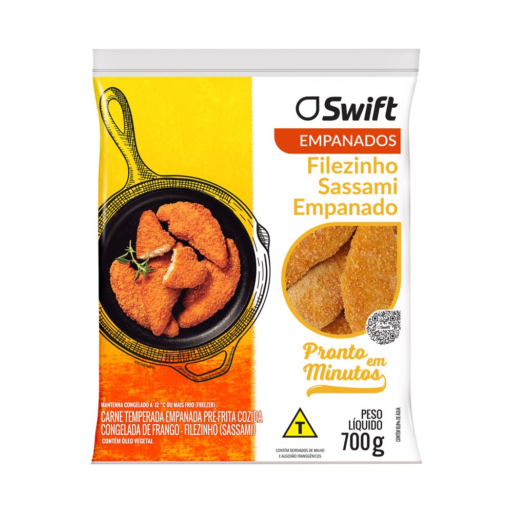 Filezinho Frango Sassami Empanado Swift 700g