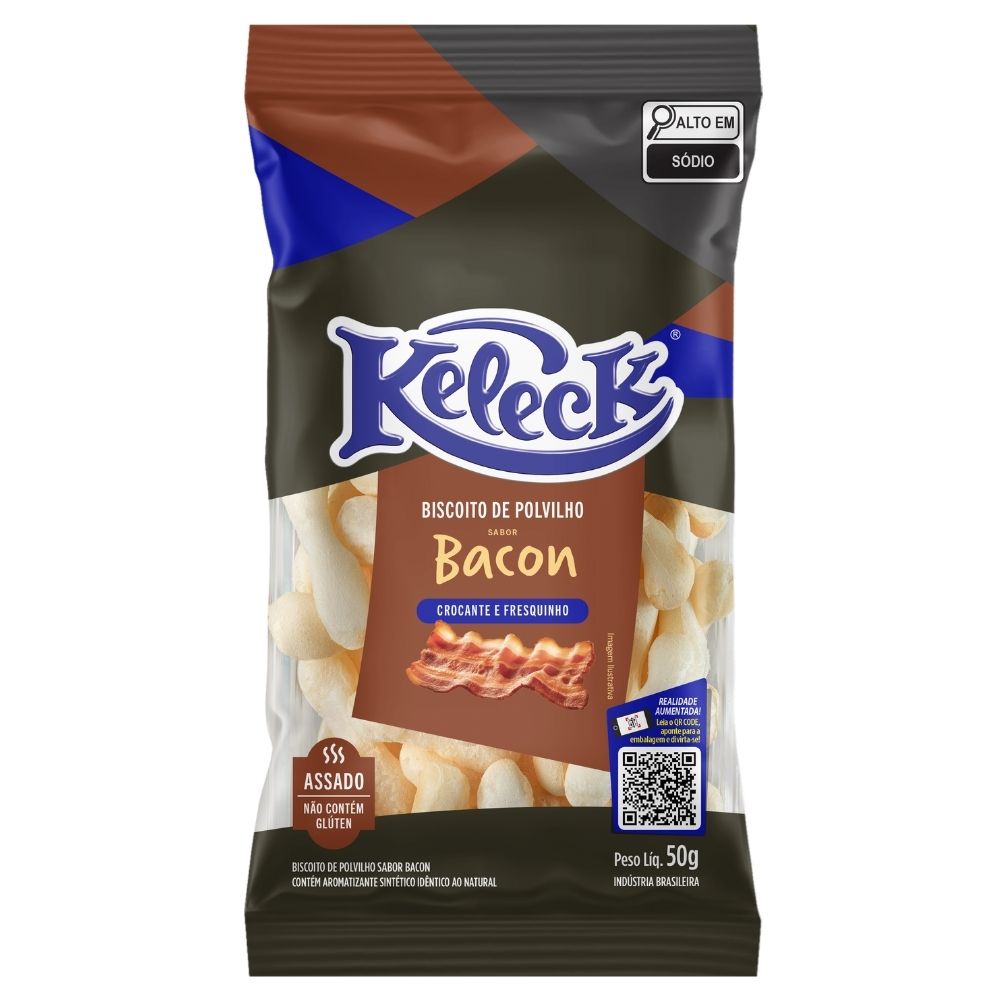 Biscoito Polvilho Keleck Bacon 50g