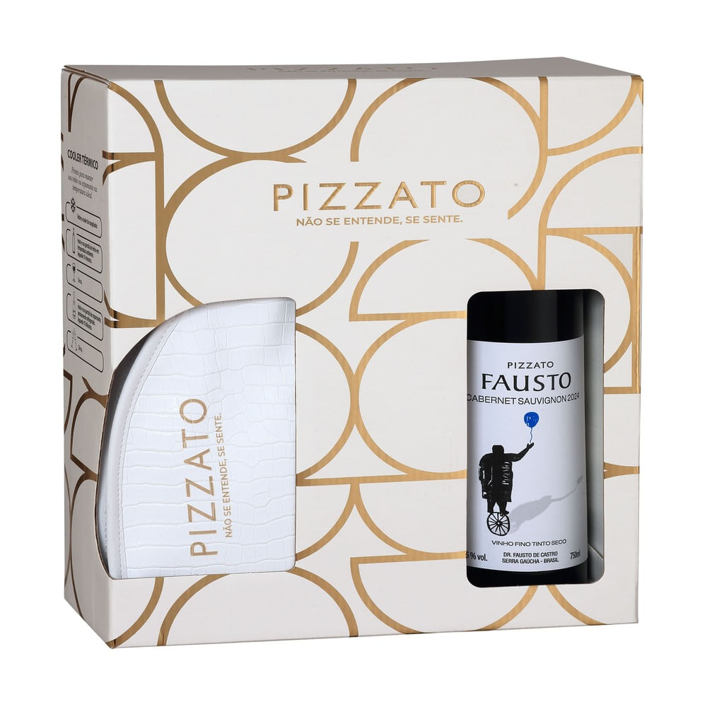 Vinho Brasileiro Fausto Cabernet Sauvignon 750ml e Cooler Térmico