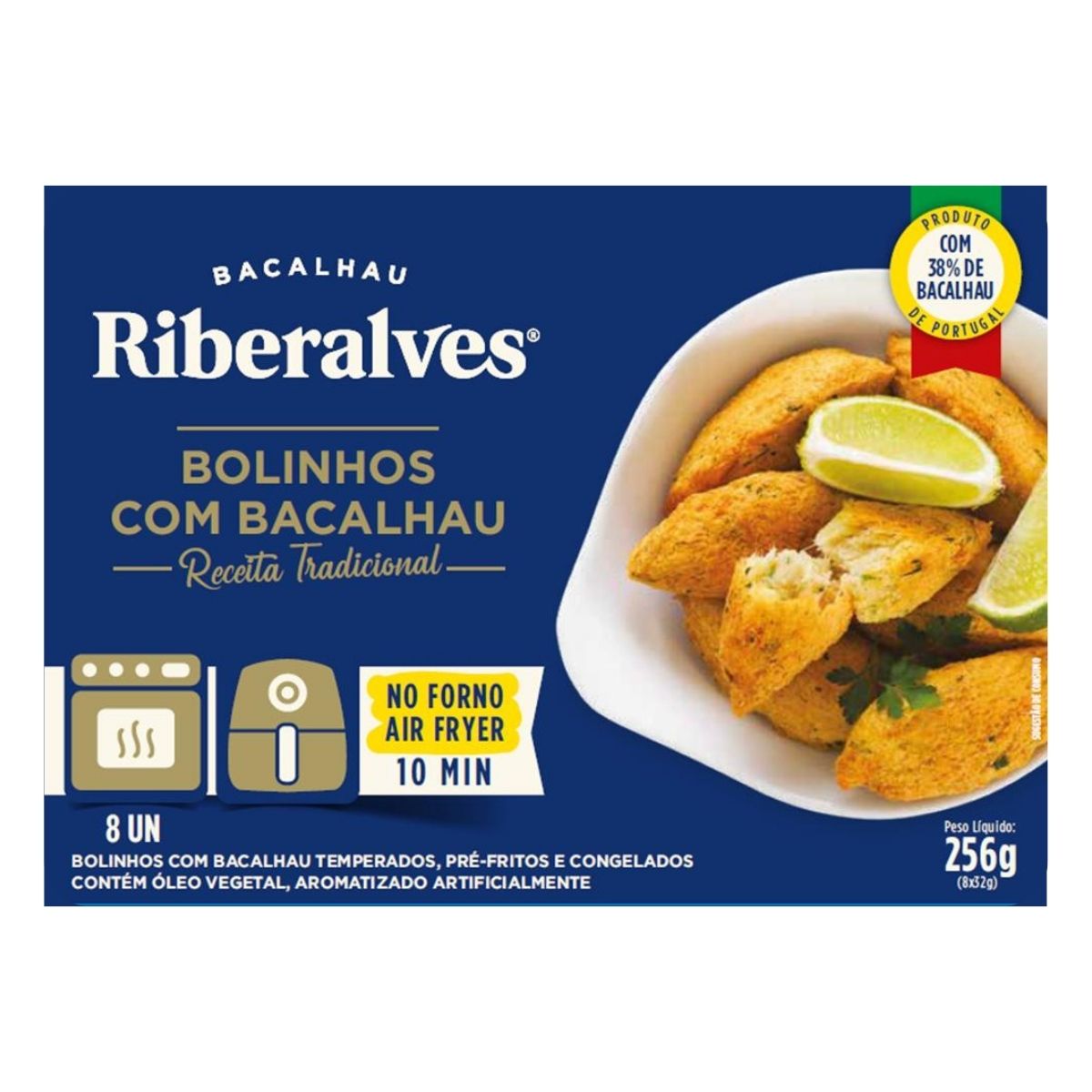 Bolinho Com Bacalhau Riberalves 256g