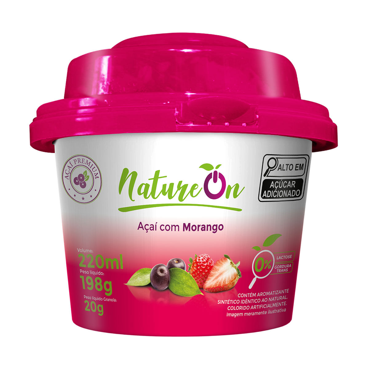 Açaí Nature On Morango Com Granola 220ml