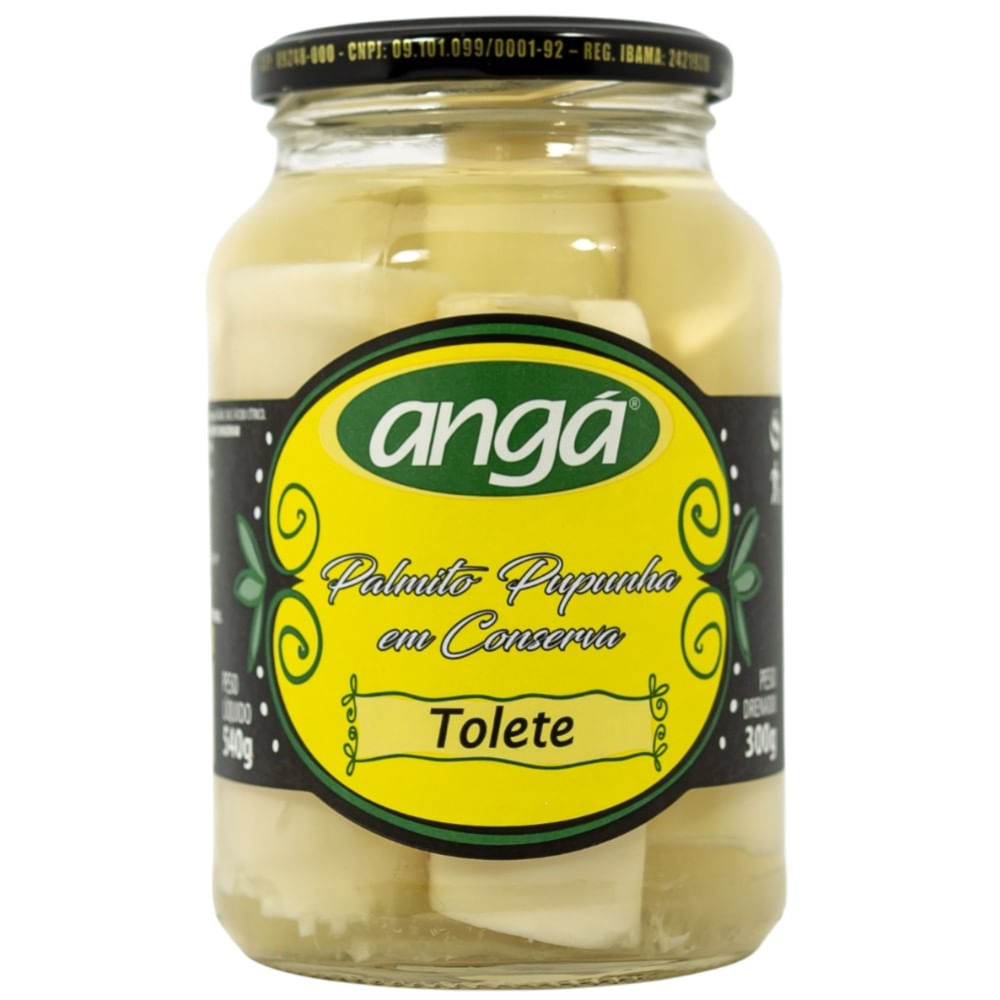 Palmito Angá 300g Pupunha Tolete
