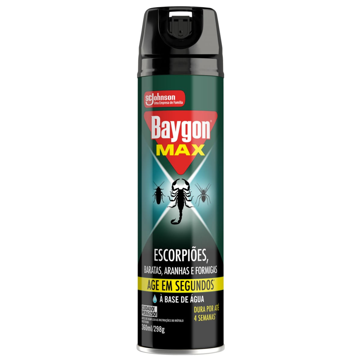 Inseticida aerossol Baygon Max Escorpião,Baratas e Formigas 360ml