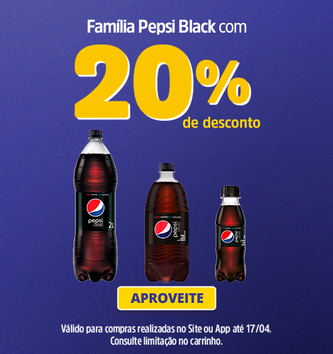 Familia Pepsi Black com mega desconto