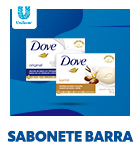 Sabonetes em barra da linha Dove