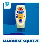 Linha Hellmans Maionese Squeeze