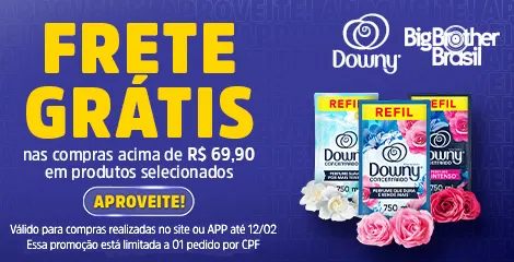 Frete Grátis comprando acima de 69,90 em produtos Downy