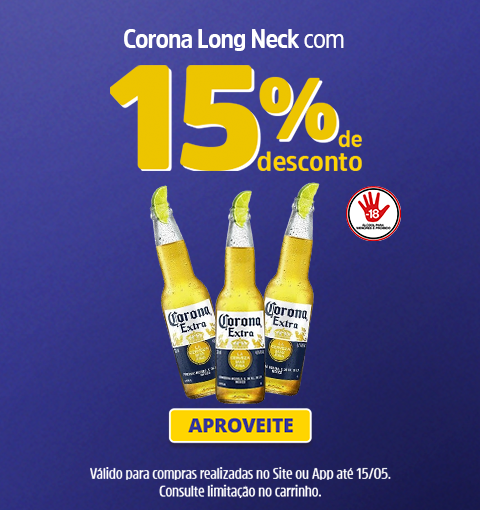 Corona com 15%OFF